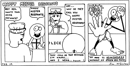 Bigpants' revelation.
