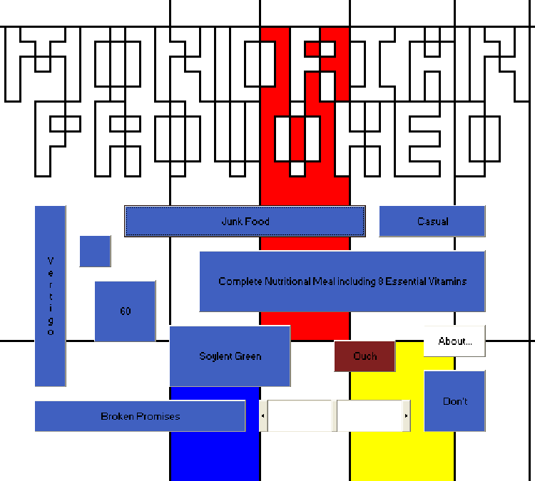 Mondrian Provoked Title Screen | Mondrian Game